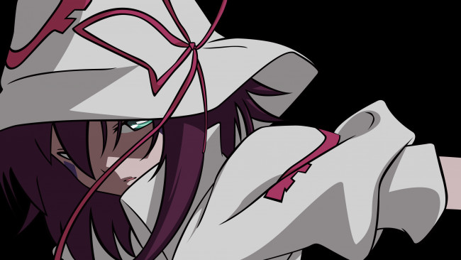 Обои картинки фото аниме, yumekui merry, татуировка, шляпа, девушка, merry, nightmare, ленты