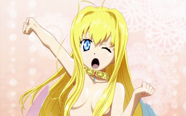 Обои картинки фото аниме, dragon crisis, ожерелье, украшение, rose, девушка, метка, знак