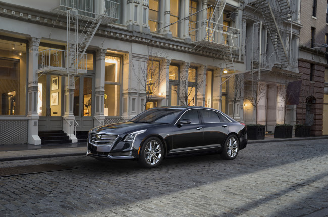 Обои картинки фото автомобили, cadillac, 2016г, ct6