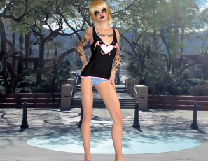 Картинка 3д+графика люди+ people взгляд девушка фон