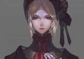 обоя аниме, bloodborne, девушка, кукла