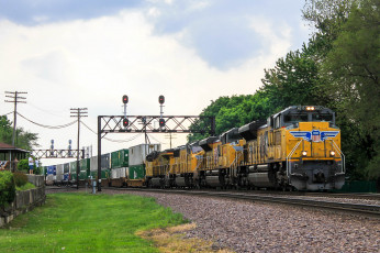 Картинка техника поезда локомотив рельсы состав