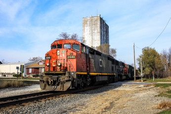 Картинка техника поезда локомотив рельсы состав