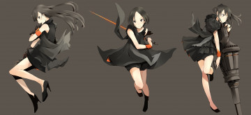 Картинка аниме оружие +техника +технологии девушки