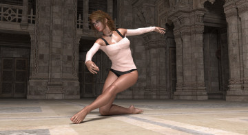 Картинка 3д+графика люди+ people девушка фон взгляд