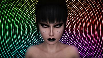 Картинка 3д+графика эльфы+ elves эльфийка фон взгляд