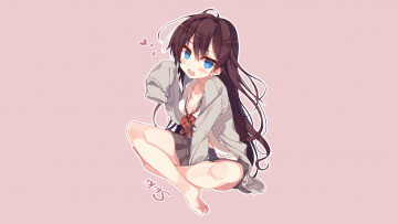 Картинка аниме idolm@ster девушка взгляд фон