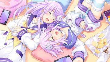 Картинка hyperdimension+neptunia+victory аниме hyperdimension+neptunia фон взгляд девушки
