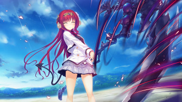 Картинка world+election аниме девушка взгляд фон