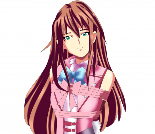 Обои картинки фото аниме, unknown,  другое, девушка, взгляд, фон