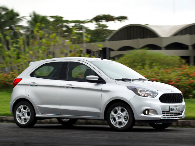 Обои картинки фото автомобили, ford, ka, br-spec, 2014г, светлый