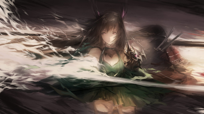 Обои картинки фото аниме, pixiv fantasia, pixiv, fantasia, sa'yuki