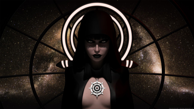 Обои картинки фото 3д графика, эльфы , elves, эльфийка, взгляд, фон