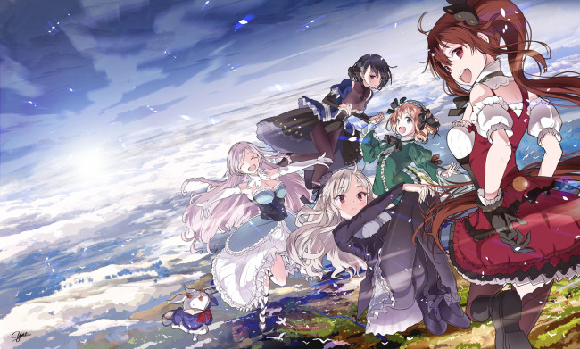 Обои картинки фото аниме, unknown,  другое, девочки