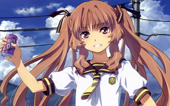 Обои картинки фото аниме, ano natsu de matteru, девушка, взгляд, фон