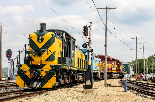 Обои картинки фото техника, поезда, состав, локомотив, рельсы