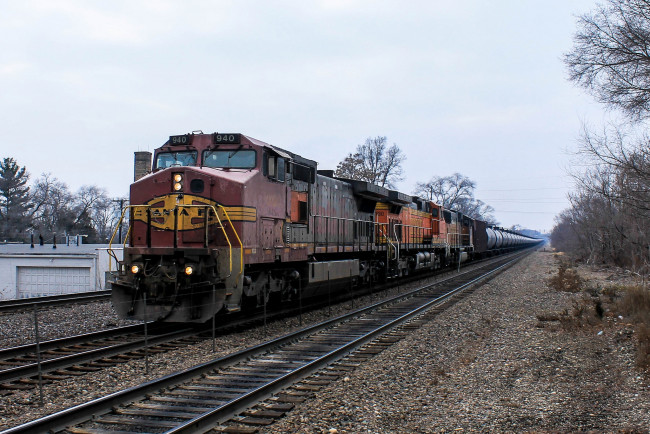 Обои картинки фото техника, поезда, локомотив, рельсы, состав