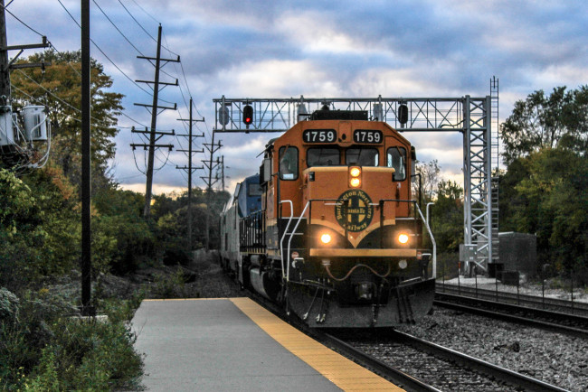 Обои картинки фото техника, поезда, состав, локомотив, рельсы