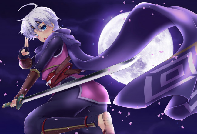 Обои картинки фото аниме, оружие,  техника,  технологии, yukari0080, девушка, меч