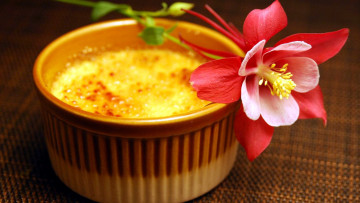 Картинка еда мороженое +десерты аквилегия десерт суфле водосбор