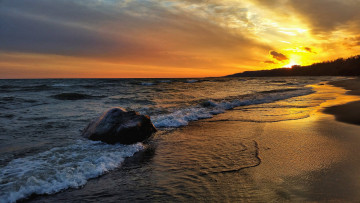 Картинка природа побережье рассвет