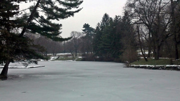 Картинка природа зима река лед снег