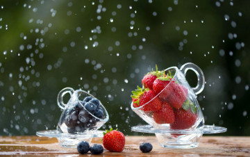 Картинка еда фрукты +ягоды черника клубника