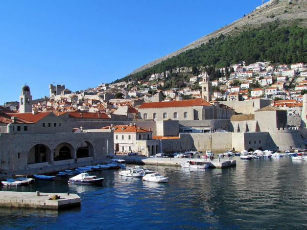 Обои картинки фото города, дубровник , хорватия, панорама