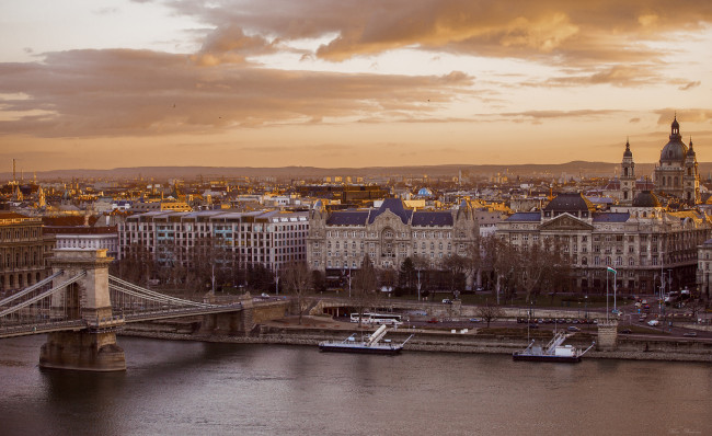 Обои картинки фото budapest, города, будапешт , венгрия, мост, река