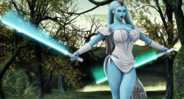 Картинка 3д+графика существа+ creatures фон взгляд девушка