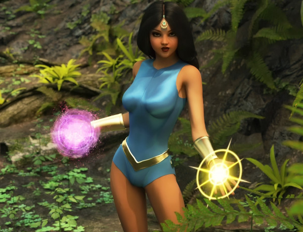 Обои картинки фото 3д графика, фантазия , fantasy, фон, взгляд, девушка