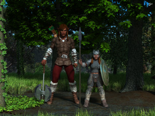 Картинка 3д+графика эльфы+ elves эльф взгляд фон