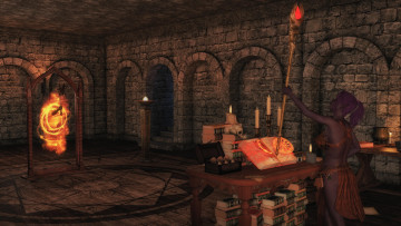 Картинка 3д+графика эльфы+ elves эльфийка взгляд фон