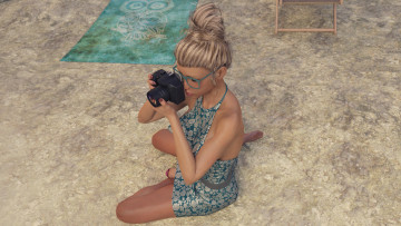 Картинка 3д+графика люди+ people фон взгляд девушка