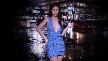 Картинка 3д+графика люди+ people фон взгляд девушка