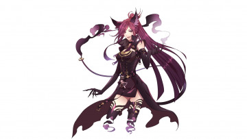 Картинка аниме животные +существа девушка