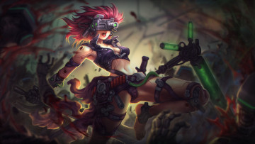 Картинка фэнтези роботы +киборги +механизмы униформа фон девушка