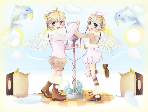 Обои картинки фото аниме, vocaloid, вокалоид