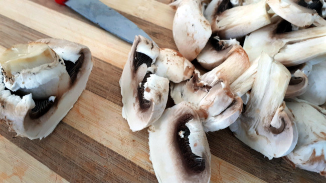 Обои картинки фото еда, грибы,  грибные блюда, шампиньоны