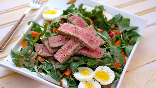 Обои картинки фото еда, рыбные блюда,  с морепродуктами, тунец