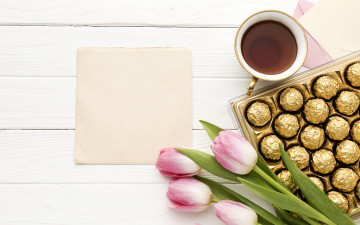 Картинка еда напитки +чай коробка букет конфеты