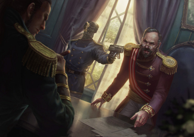 Обои картинки фото фэнтези, люди, мужчины, фон, униформа