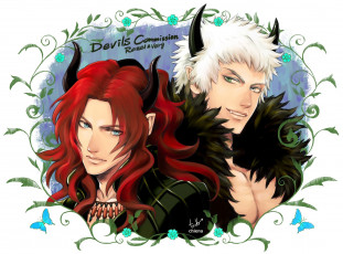 Картинка аниме ангелы +демоны думоны