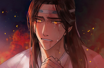 Картинка аниме mo+dao+zu+shi лань ванцзи слезы