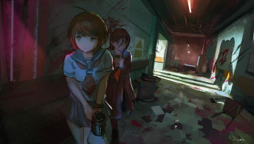 Картинка аниме danganronpa школа отчаяния