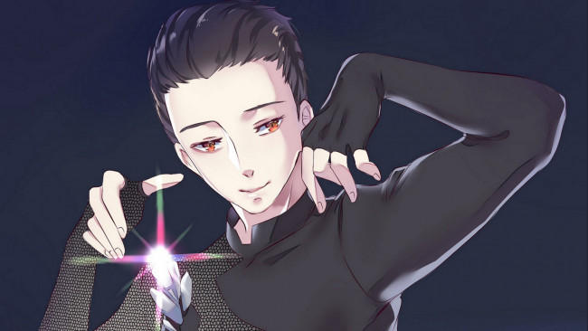 Обои картинки фото аниме, yuri on ice, юрий, на, льду