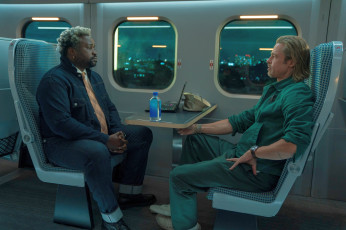 Картинка bullet+train+||+2022 кино+фильмы bullet+train bullet train author oreskis brian tyree henry брэд питт боевик триллер детектив