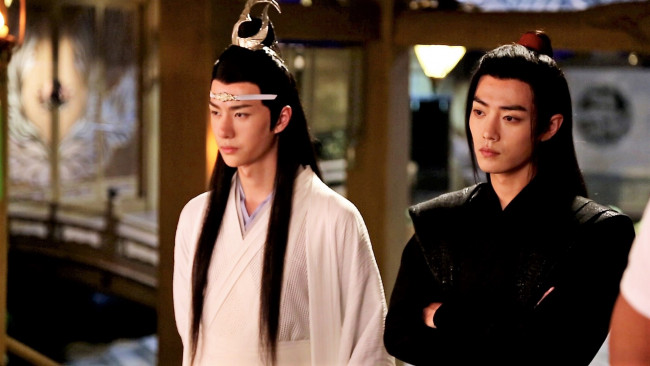 Обои картинки фото разное, знаменитости, ван, ибо, сяо, чжань, съемки, костюмы