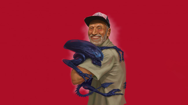 Обои картинки фото юмор и приколы, николай, дроздов, ксеноморф