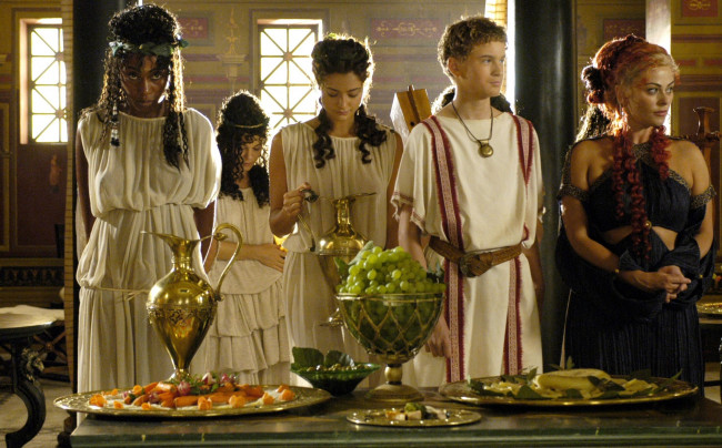 Обои картинки фото кино фильмы, rome, люди, стол, еда